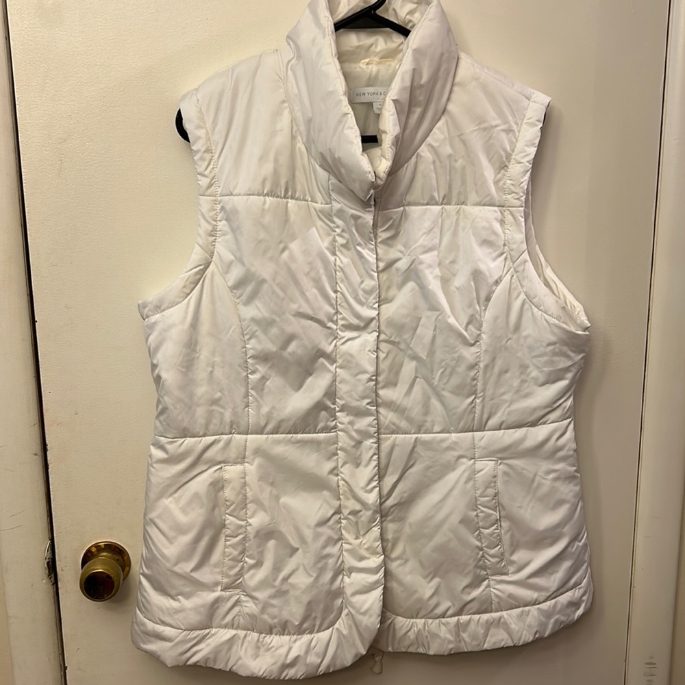 New York & Co Women’s Vest White Size XL